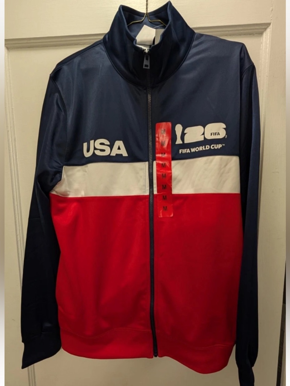 USA FIFA World Cup Men's Zip-Up Track Jacket - Navy/White/Red